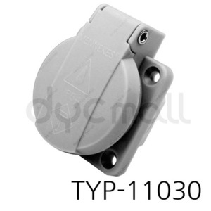 TYP 11030 메네키스[MENNEKES] 판넬소켓[IP54 230V 16A 2P+E WHITE]